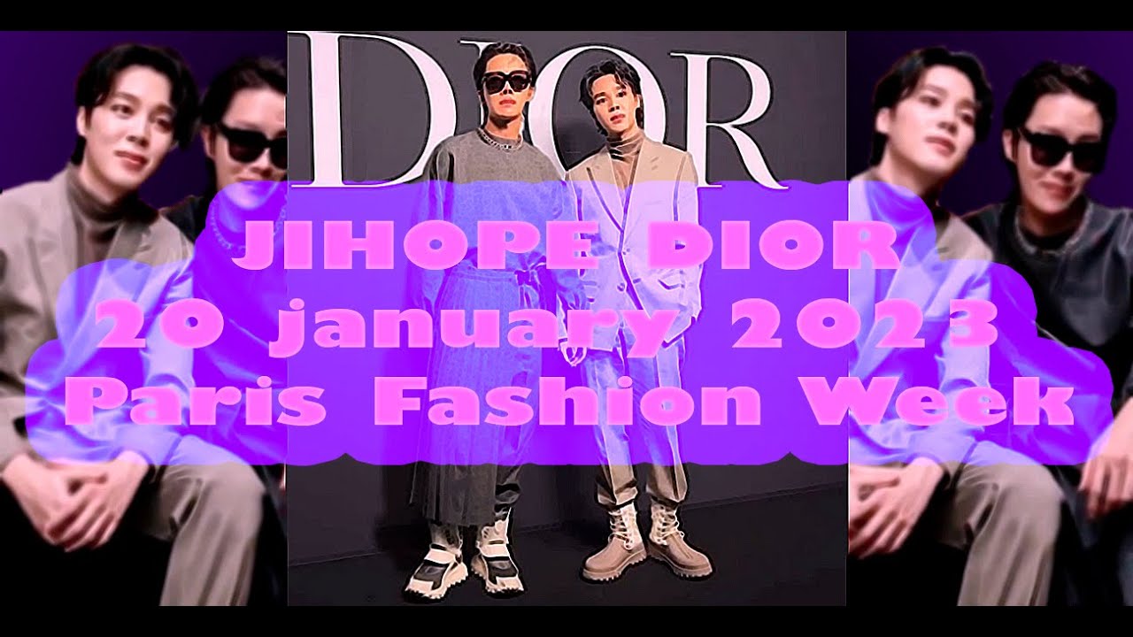 230120 BTS Jimin and J-HOPE DIOR Men's F/W 2023-'24 Fashion Show