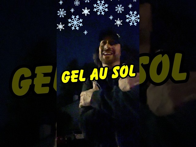 AVERTISSEMENT! Gel au sol! ❄️😅 #humour #pourtoi #fyp #quebec #mtl