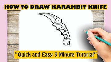 How to draw KARAMBIT KNIFE