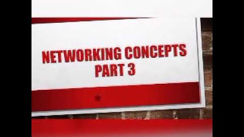 Class VIII: Computer- Networking Concepts part 3