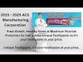 UniteQue Toothpaste ACS Manufacturing Corporation