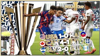 USA Beat Haiti, Canada School Martinique & El Salvador Outclass Guatemala | 2021 Concacaf Gold Cup