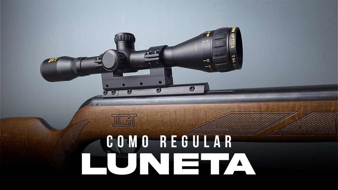 Explicando Como Instalar e Regular Mira Luneta de Carabina, Espingarda e Rifles!