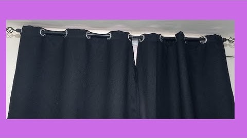 How to make perfect eyelet grommet curtains. DIY beginner tutorial.