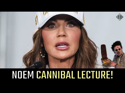 Cannibal Lecture! Kristi Noem defends Trump's Alligator Alcatraz to Sean Hannity cause cannibals?!