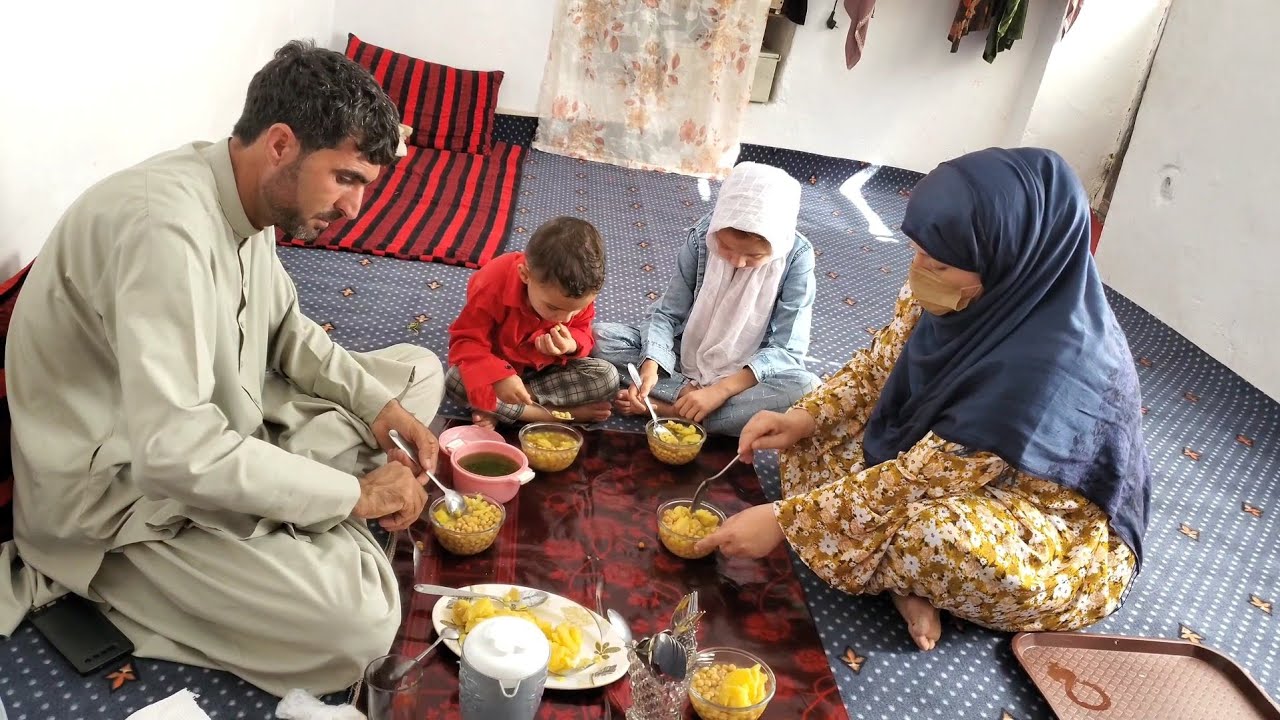 آشپزی پختن شور نخود وطنی _با دحترهایم♥