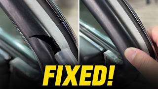 Repairing Torn Car Door Weatherstrip