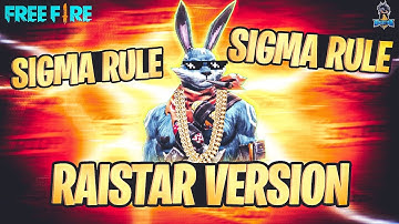RAISTAR SIGMA RULE - para Samsung A3,A5,A6,A7,J2,J5,J7,S5,S6,S7,S9,A10,A20,A30 Freefire