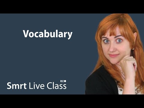 Vocabulary - Pre-Intermediate English With Nicole #30