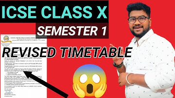 🔴 Revised Timetable : ICSE Board Exams from 29 November, ISC from 22 November in Offline Mode