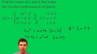 Piecewise Functions and Continuity