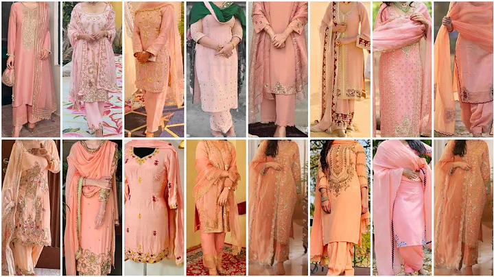 Khubsurat Aur Sobar Peach Colour Punjabi Suit Design Ideas for Girls 2025