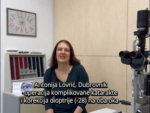 Iskustvo pacijentkinje iz Dubrovnika - operacija katarakte i korekcija dioptrije (-28), Sveti Vid