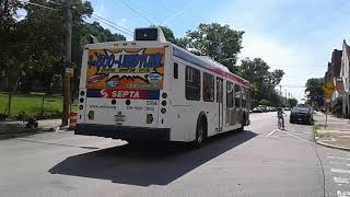 SEPTA Route K: 2004 New Flyer D40LF #5764 Westbound