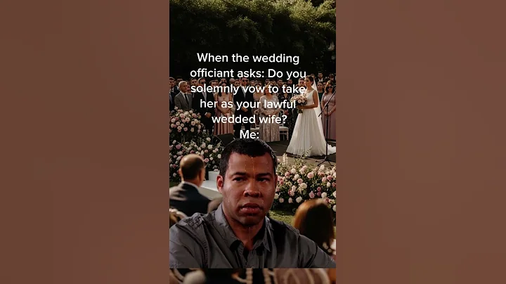 When the wedding officiant asks - What would you do? #dothingsyoudontwanttodo