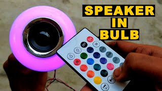 Music Light Bulb With Bluetooth Speaker - LED Light With Speaker