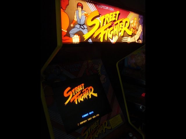Street Fighter 1 Dedicated Arcade Game Cabinet from 1987