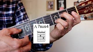 Vignette de la vidéo "A7sus4 Open Position Guitar Chord"