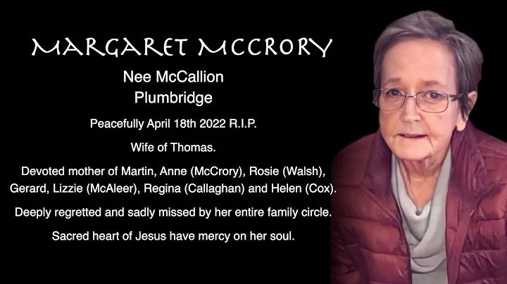 Margaret McCrory Funeral Service