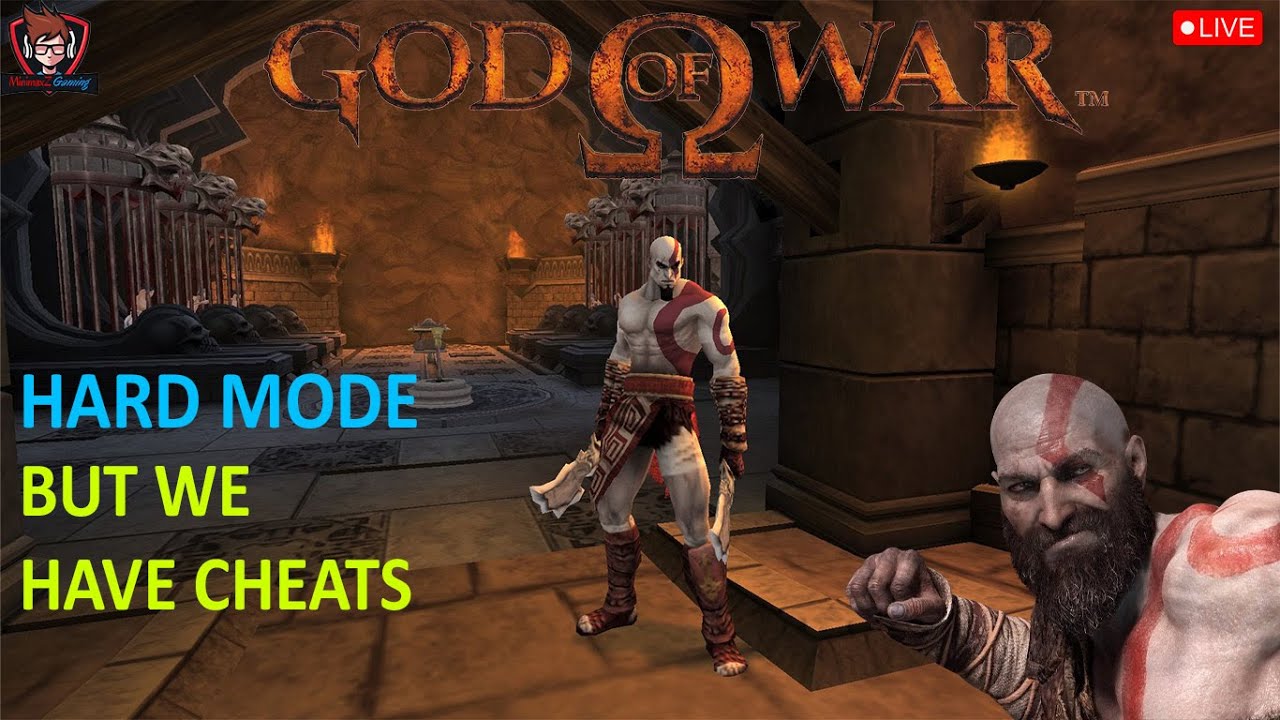 🔴Hard mode But i have cheats God of War Chains of Olympus MinimaxZ