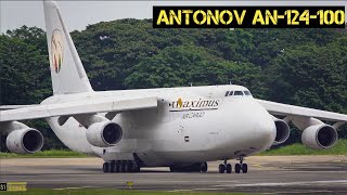 Antonov AN 124-100 Pesawat Cargo Terbesar Take-off dari Jakarta | Plane Spotting at CGK/WIII