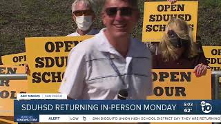 SDUHSD plans to move to in-person learning while waiting for state approval