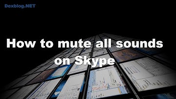 How to Mute All Sounds on Skype