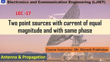 Sem 6 EC AP Session 17 Two point sources with current of equal magnitude and with opposite phase
