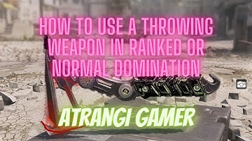 How to Use a throwing weapon in Ranked or Normal Domination | Each use Earns 10 Points COD Mobile