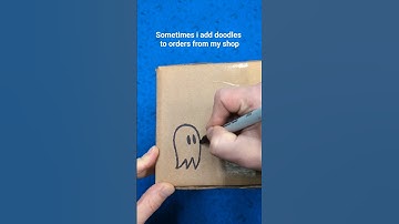 Sharpie Ghost Doodle | #doodleart #drawingvideo #sharpie