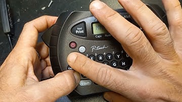 How to adjust time and date on Label maker p-Touch