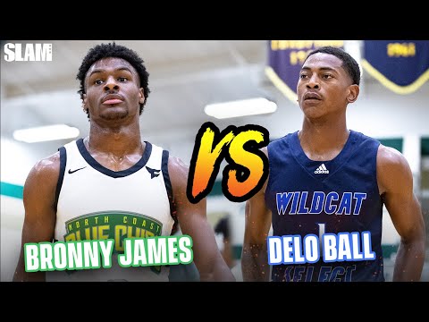 Bronny James and The Blue Chips 🆚 Delo Ball! DUNK OF THE YEAR⁉️