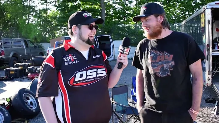 Interviewing Ontario Sportsman Series driver Kevin...