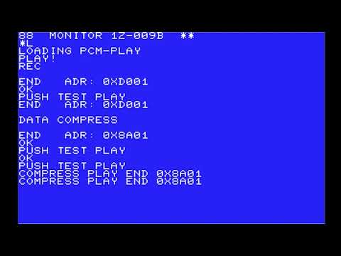 MZ-700を喋らせる「アポロン～」1bit PCM サンプリングテスト