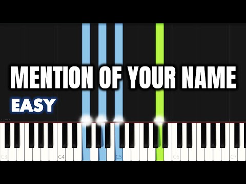 Mention of Your Name (EASY PIANO SHEET) - Jenn Johnson