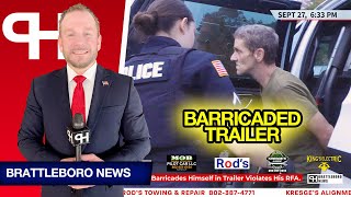 Brattleboro Standoff Ends in Arrest, Man Barricades Himself in Trailer Violates His RFA.