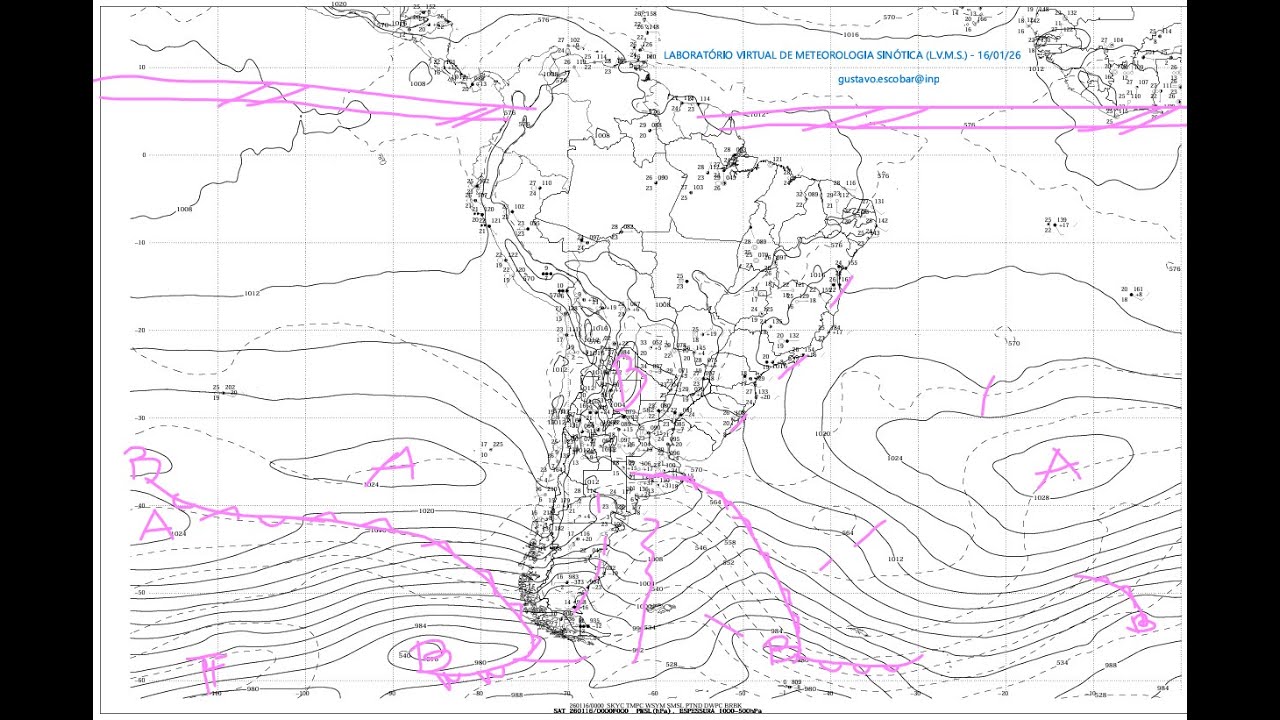 Laboratório Virtual de Meteorologia Sinótica (L.V.M.S.) - 16/01/26