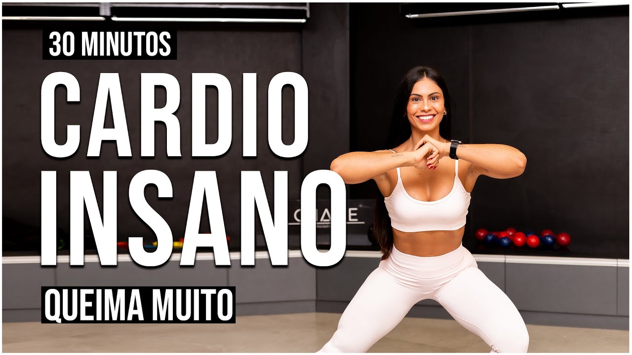 30 Min de CARDIO INSANO | Queime MUITO 500 Calorias | Em Casa | Sem