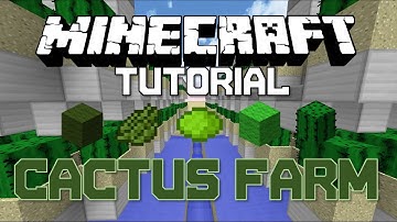 [Minecraft Tutorial] [1.8+] Fully Automatic Industrial Cactus Farm (With Storage)
