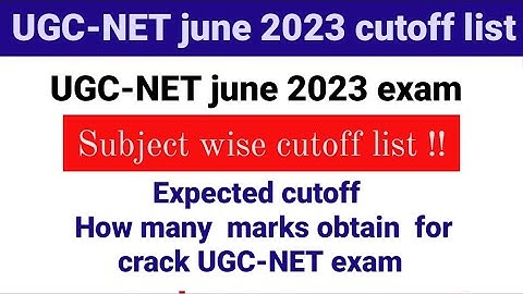 UGC-NET june 2023 cutoff list  #expectedcutoffUGC-NET exam # ugc-net #whatsapp9166653955