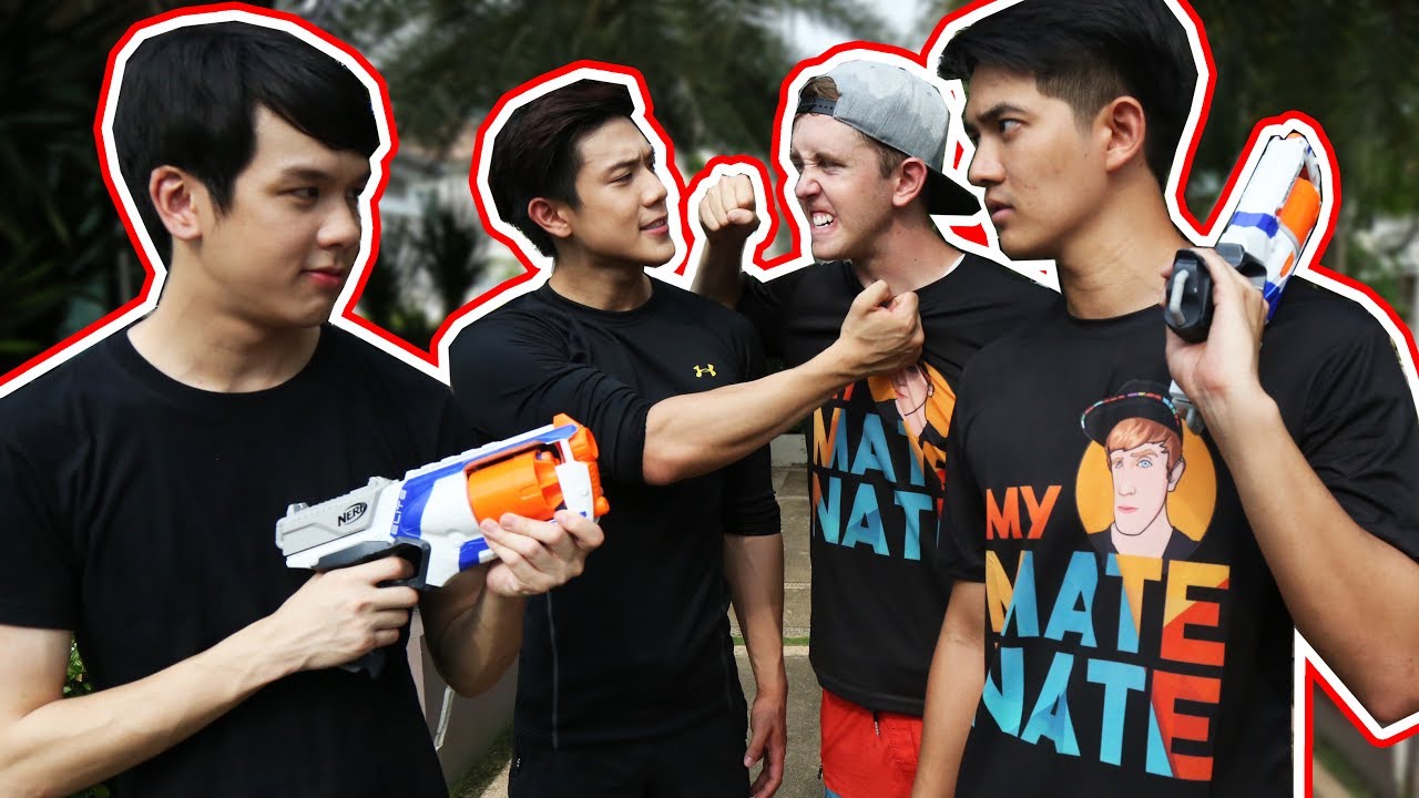 คู่จิ้น vs คู่หู | แข่งยิงปืน NERF!!! ft. เกรทพอร์ช