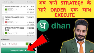 How to create basket from Strategy on Dhan @DhanHQ