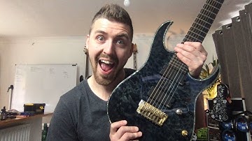 Re-stringing my 7 string guitar