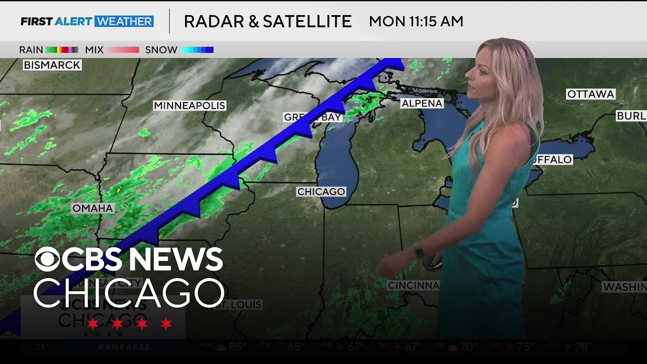 Chicago weather: Warm Monday before evening storm chances - YouTube