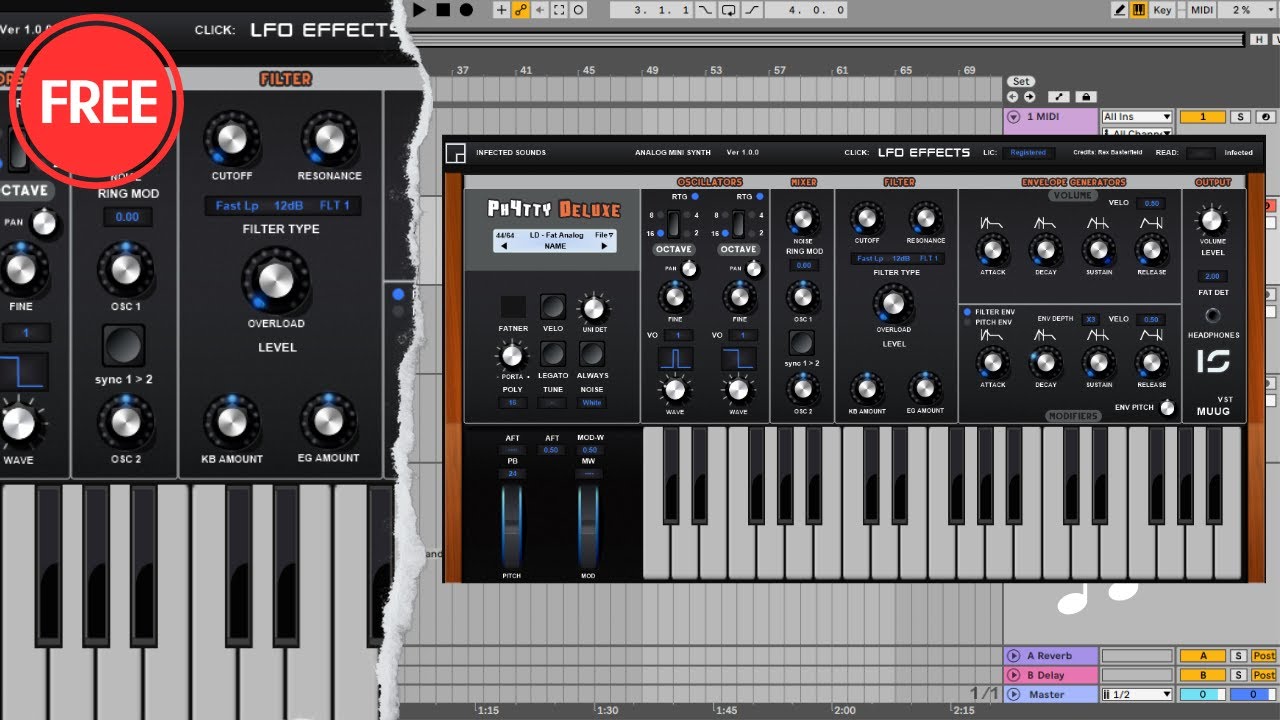 FREE VST Synthesizer Ph4tty Deluxe by Infected Sounds