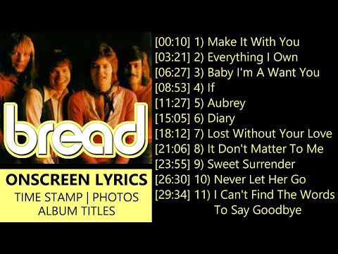 David Gates & Bread Greatest Hits With Lyrics