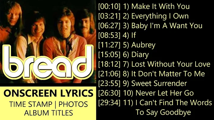 David Gates & Bread Greatest Hits With Lyrics