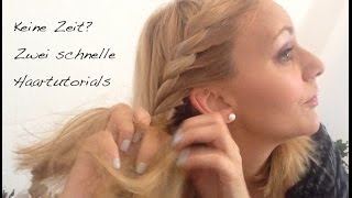 Tutorial  Zwei schnelle Frisuren mit und ohne Haarband