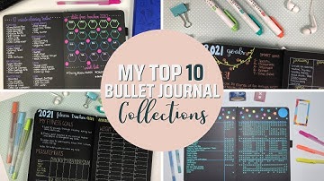 My Top 10 Bullet Journal Collections // Steal These For Your Own Journal!