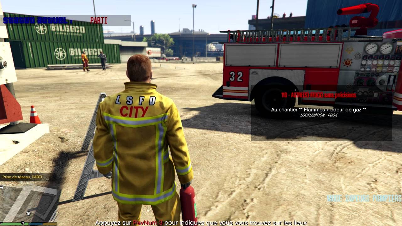 Gta 5 Pc Firefighter Mod Mode Sapeurs Pompiers Youtube